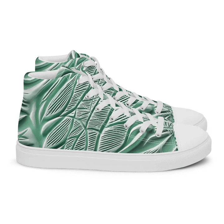 Women's Seafoam Green Abstract Animal Print High Tops product image (11)