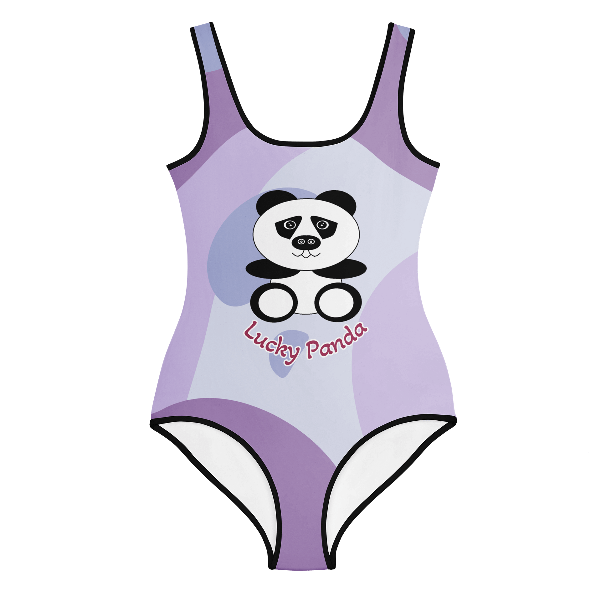 Lucky Panda All-Over Youth Swimsuit product image (1)