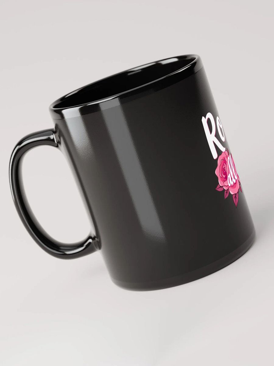 Rose All Day Black Glossy Mug product image (6)