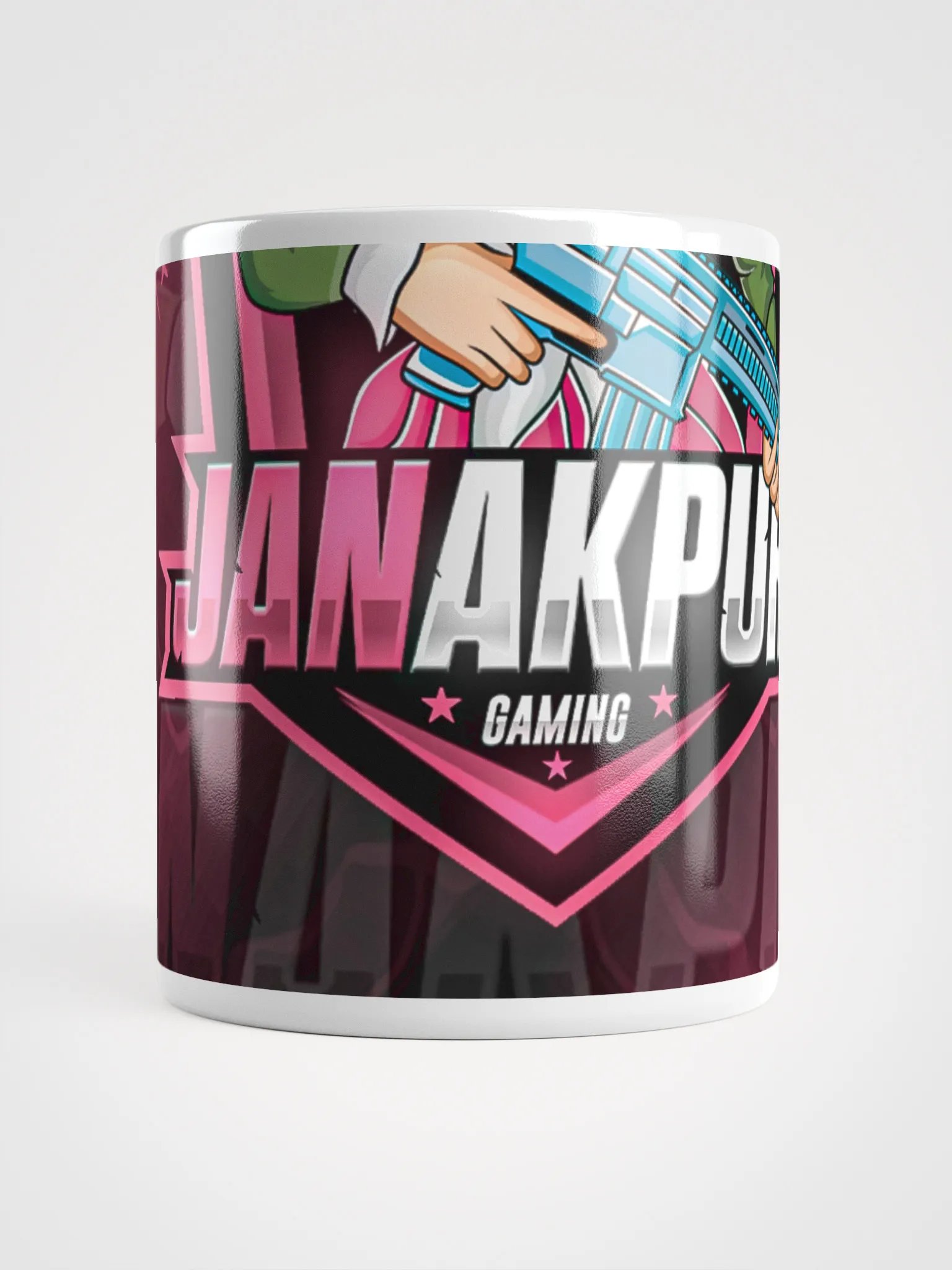 JANAKPUR Gaming Logo White Glossy Mug product image (14)