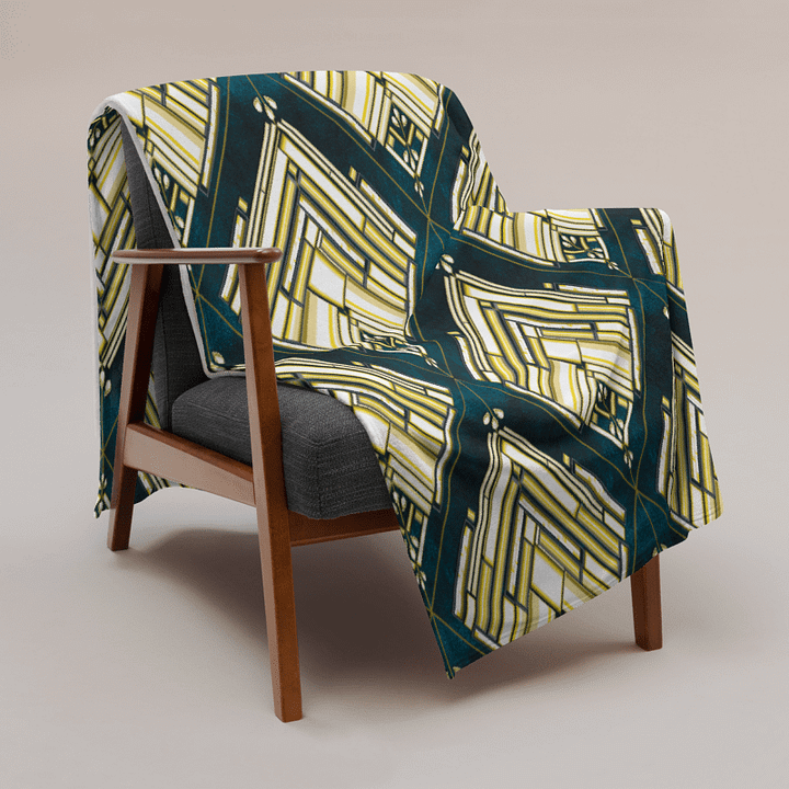 Gilded Glamour Flapper's Delight Throw Blanket | by Monique Faella Designs™ product image (1)