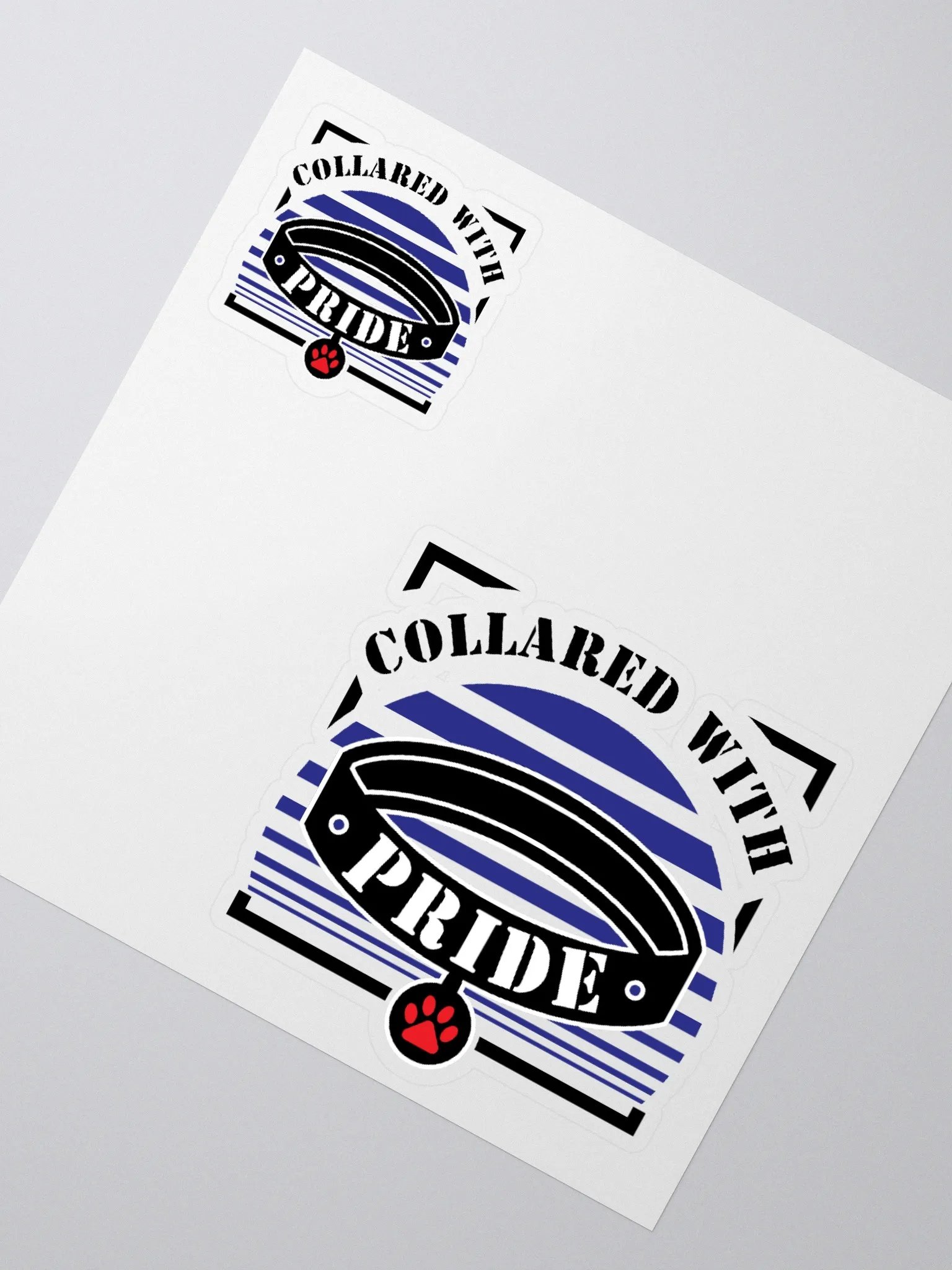 Collared With Pride Kiss Cut Stickers product image (3)