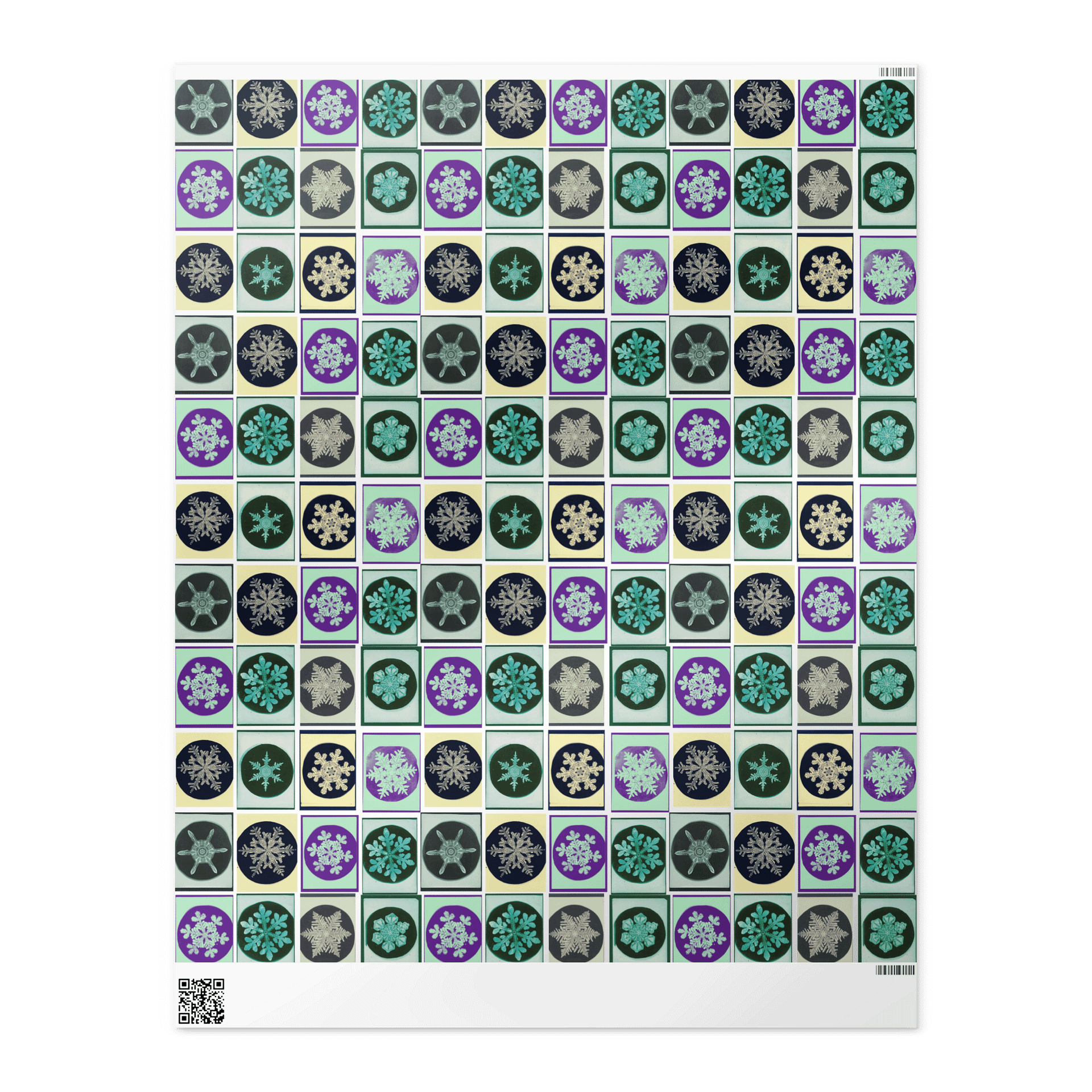 Vintage Snowflake Photographs Gift Wrap product image (2)