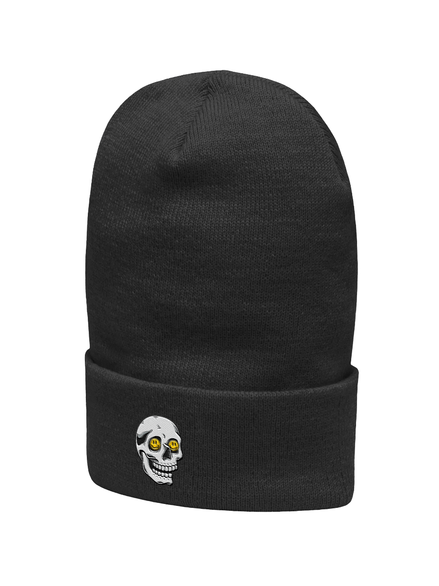 Smiley Skull Cuffed Beanie product image (2)