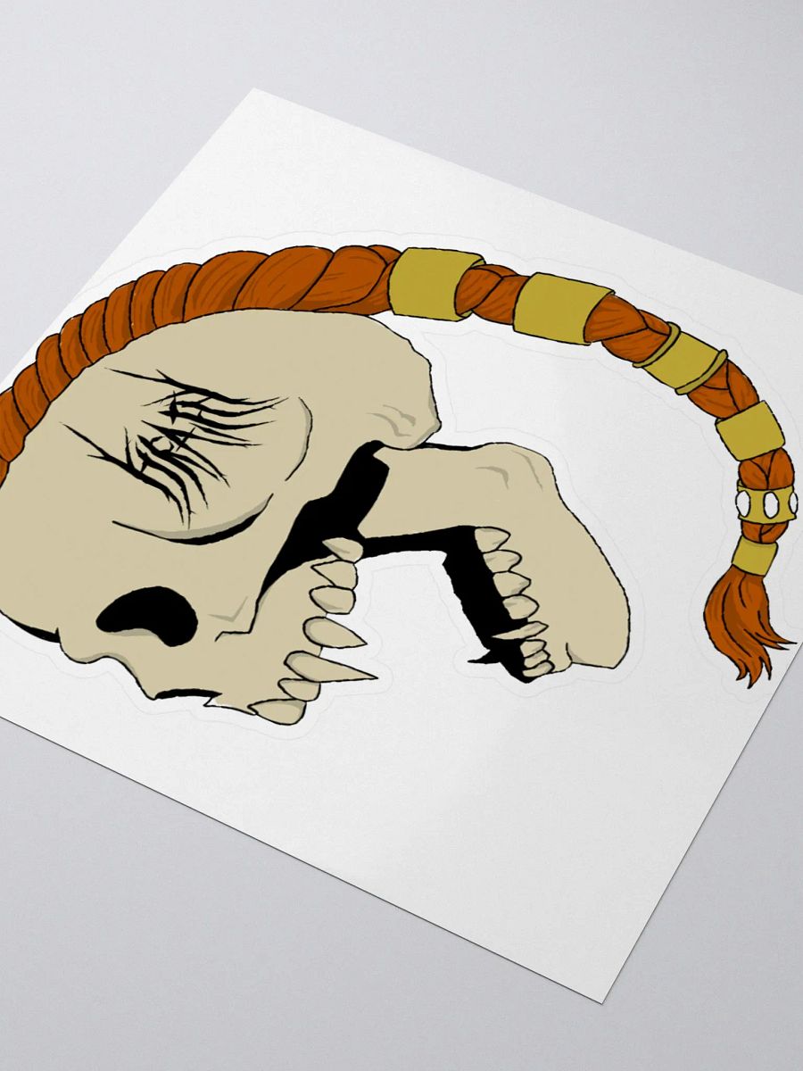 Raffy Skull 3in x 3in (2.5cm x 2.5cm) Sticker product image (3)
