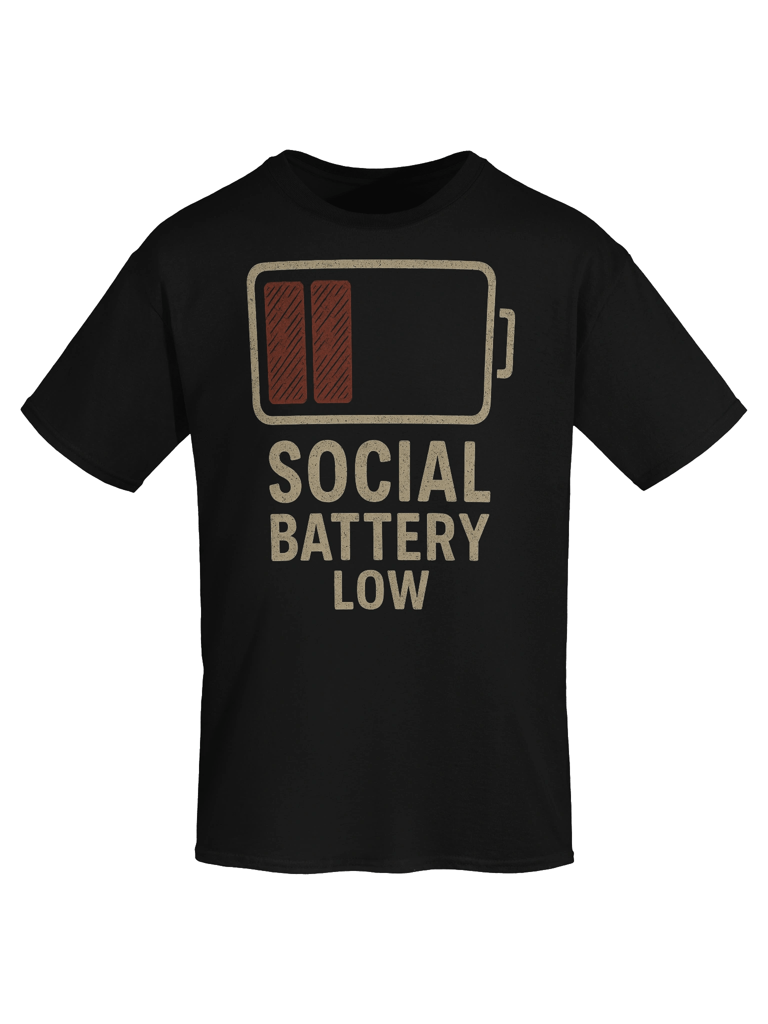 “Social Battery Low Graphic Tee” product image (7)