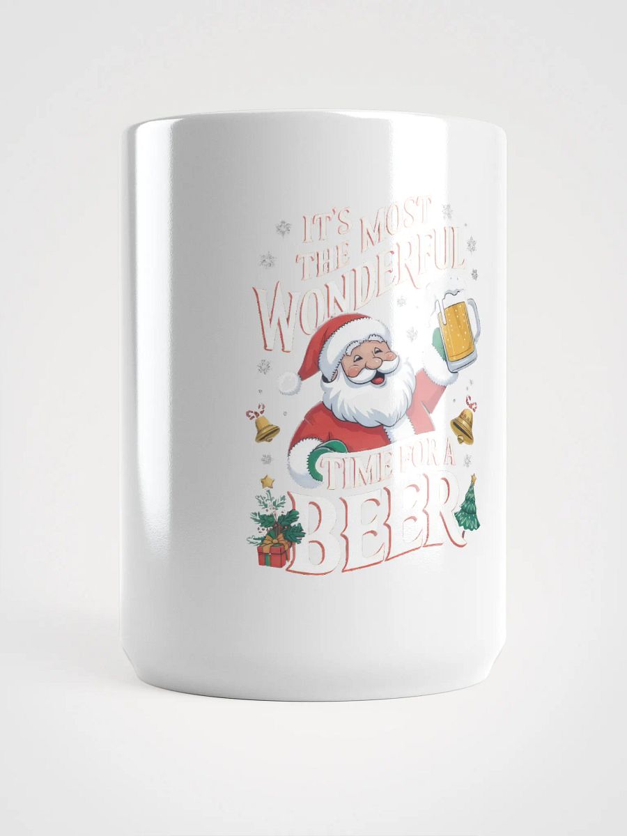 Santa’s Holiday Cheers White Glossy Mug product image (5)
