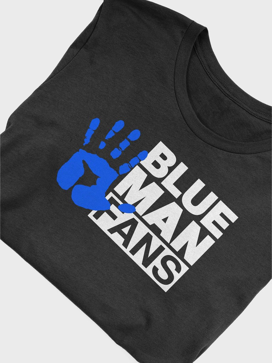 Blue Man Fans Hand Print Soft T-shirt product image (5)