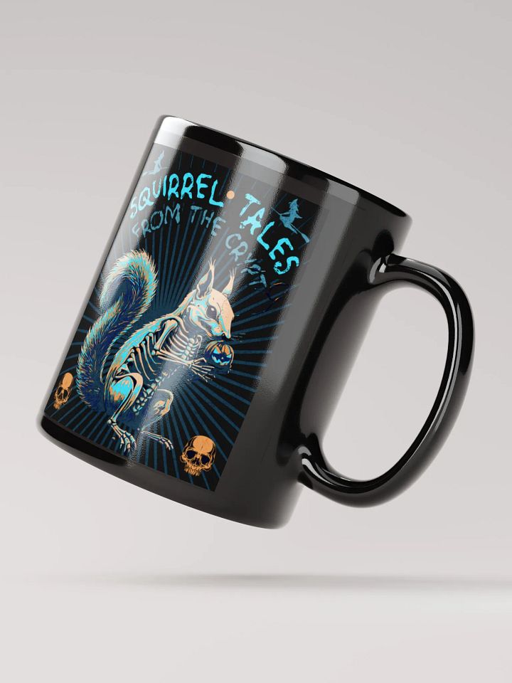 Squirrel Tales from the Crypt Black Glossy Mug product image (4)