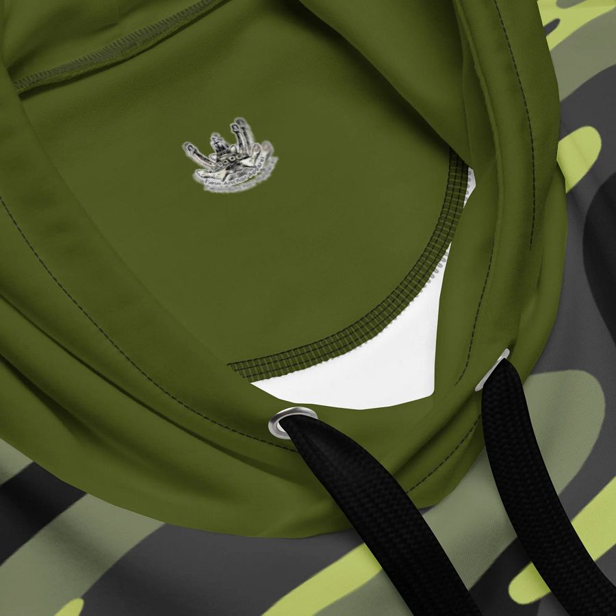 Green & Camouflage Twin Anchor Logo Hoodie product image (4)
