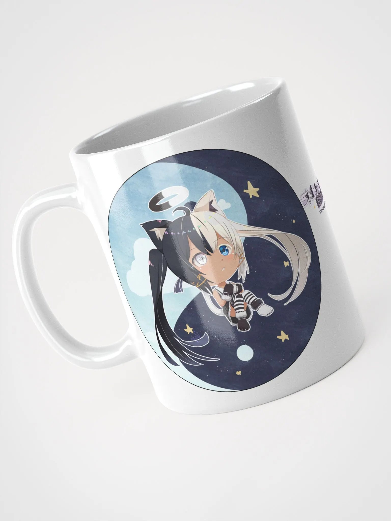 All White Mug - Byakko Chibi Edition product image (8)