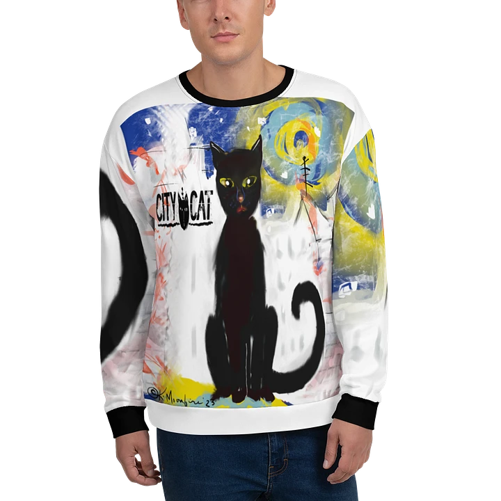 CityCatPaint7 Unisex Art Sweatshirt product image (1)