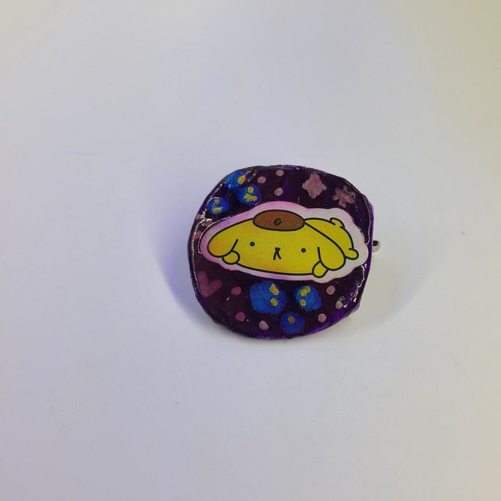 Pompompurin bottle cap pin product image (2)