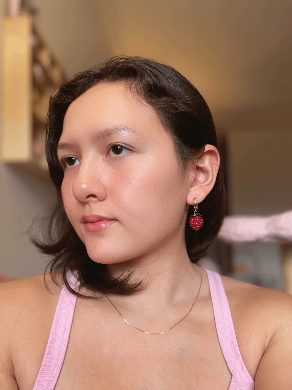 Strawberry Beaded Earrings product image (6)