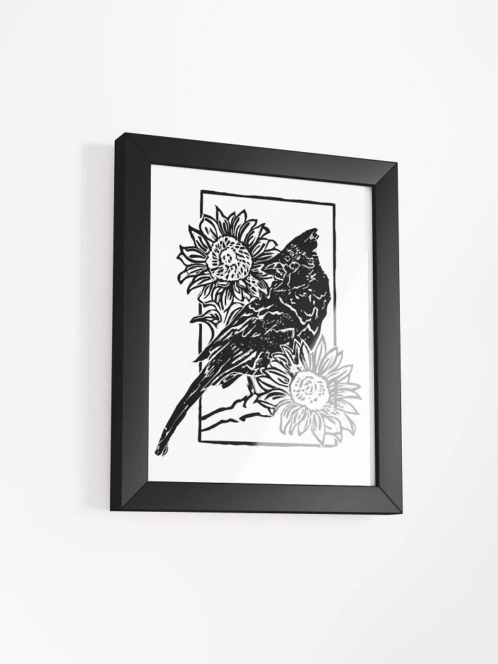 Birdie in Black Framed High-Quality Matte Poster Print product image (2)