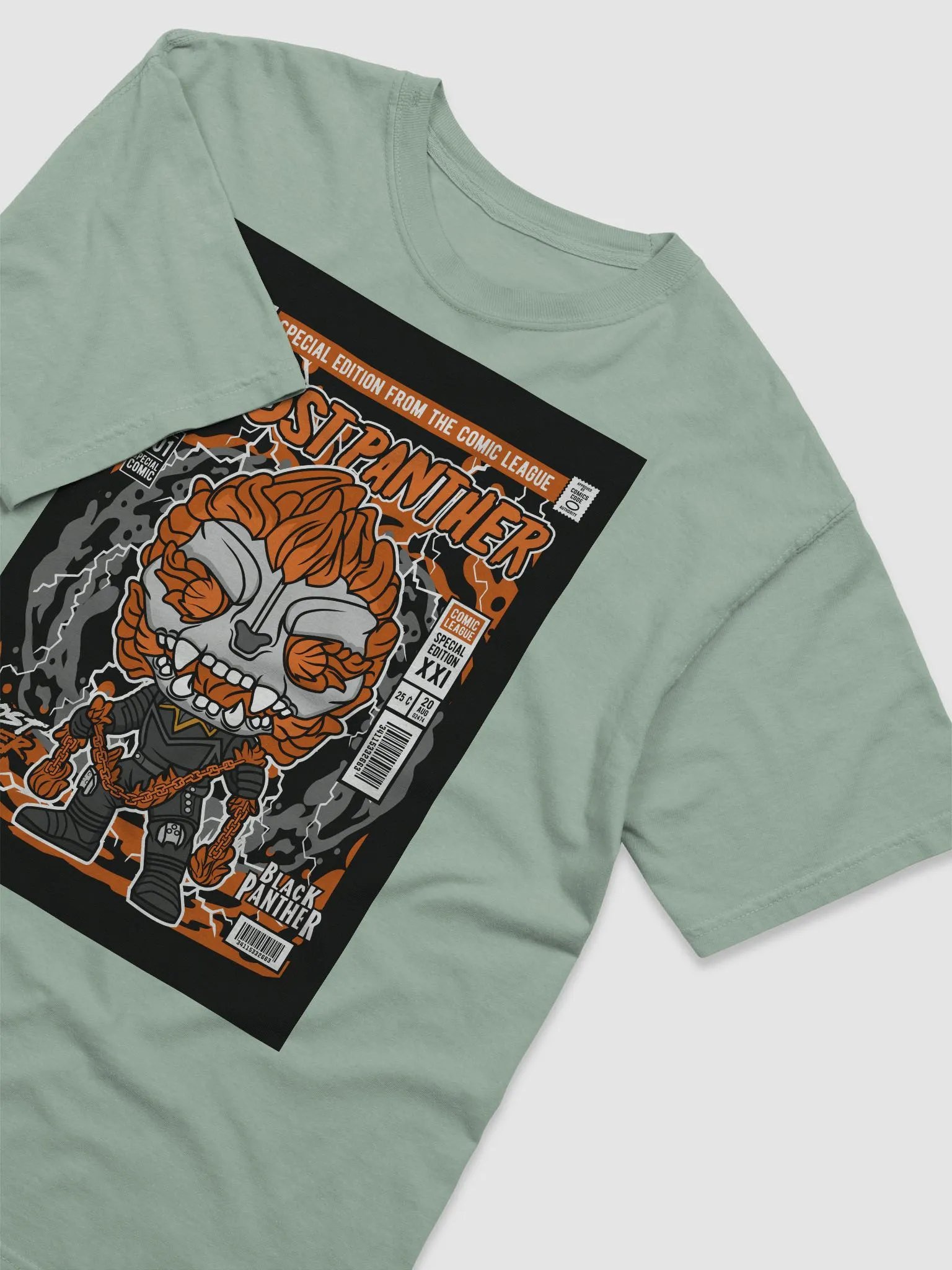 Ghost Panther Special Edition Comic | Ghost Rider and Black Panther Mashup product image (33)