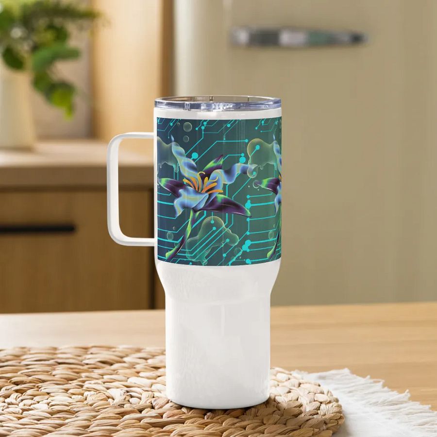 teal meta-magic insulated travel mug for stylish gents and ladies product image (10)
