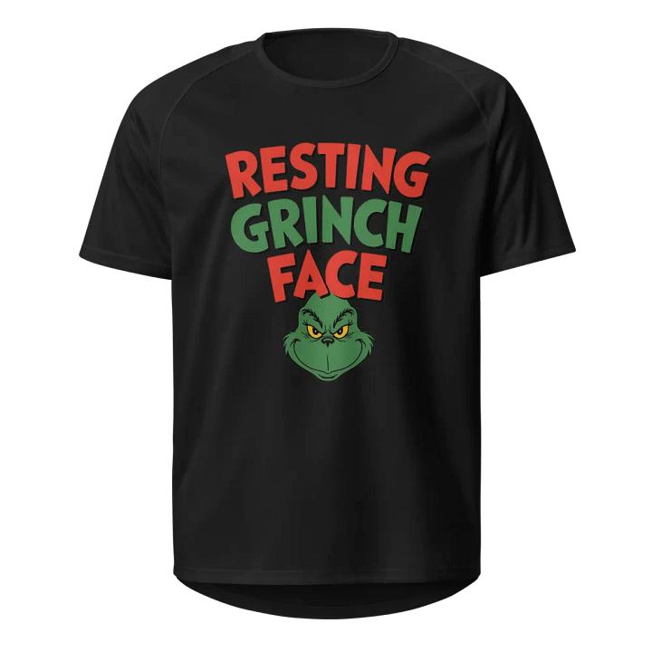 Resting Grinch Face Unisex Sports Jersey product image (1)