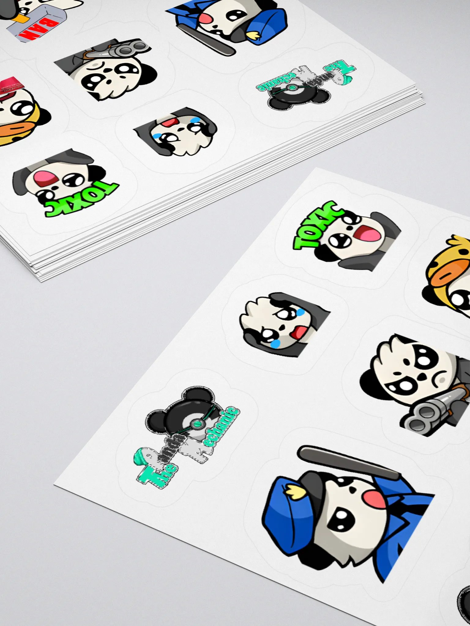 Panda Mechanic sticker sheet product image (10)