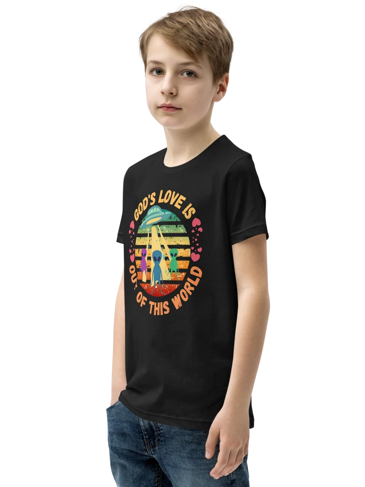 God's Love Is Out Of This World Kids T-Shirt product image (3)