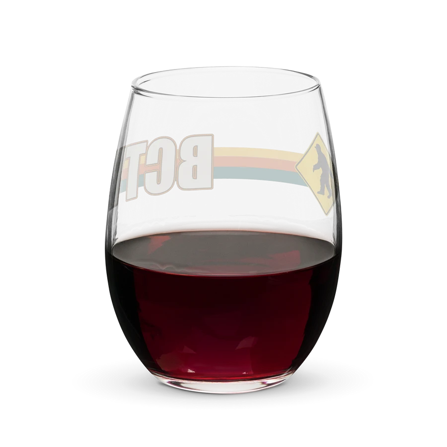 BCTV Oldschool Logo Stemless Wine Glass product image (6)