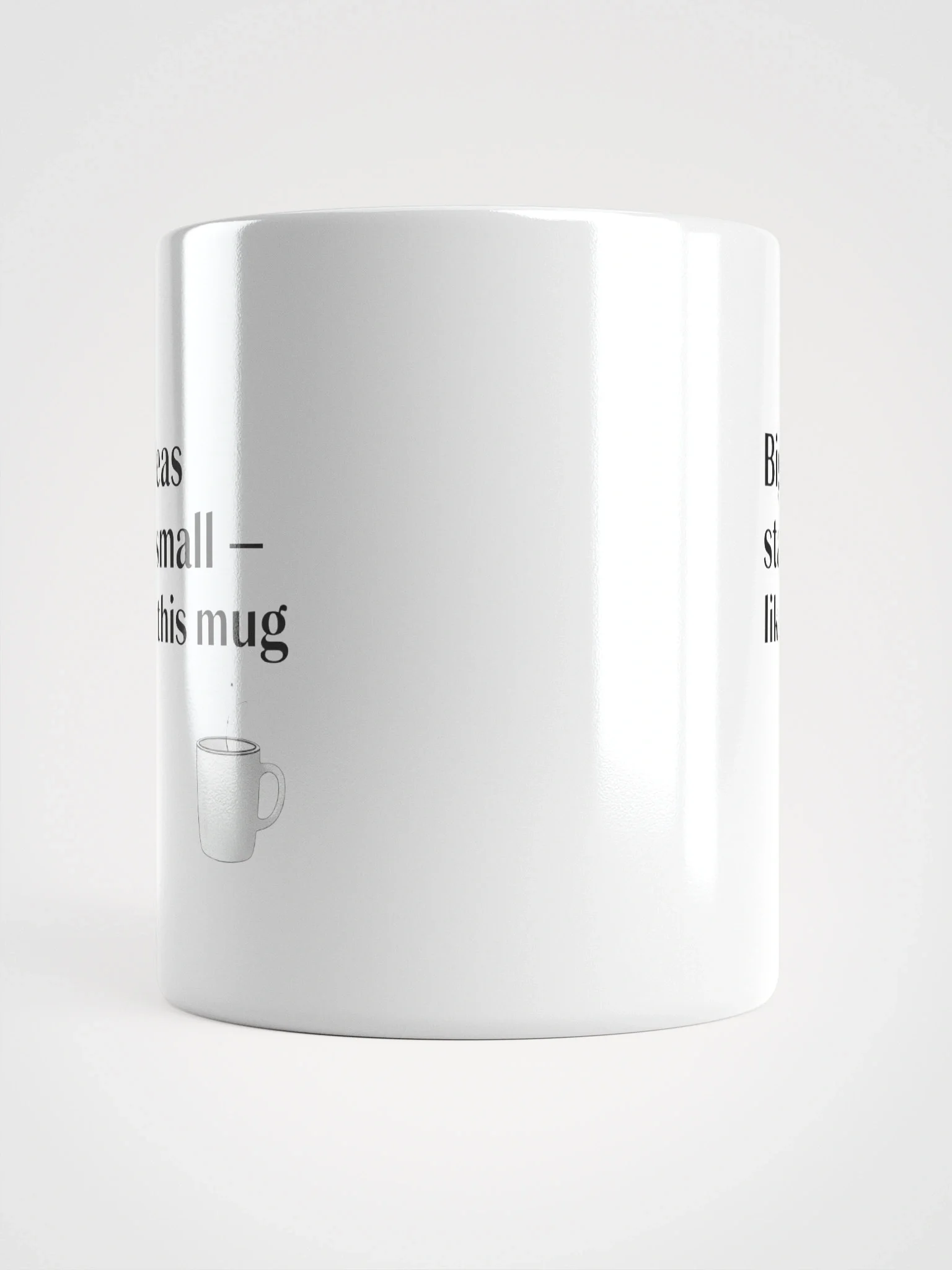Big Ideas Start Small Inspirational Coffee Mug – Perfect Motivational Gift for Creators & Dreamers product image (6)