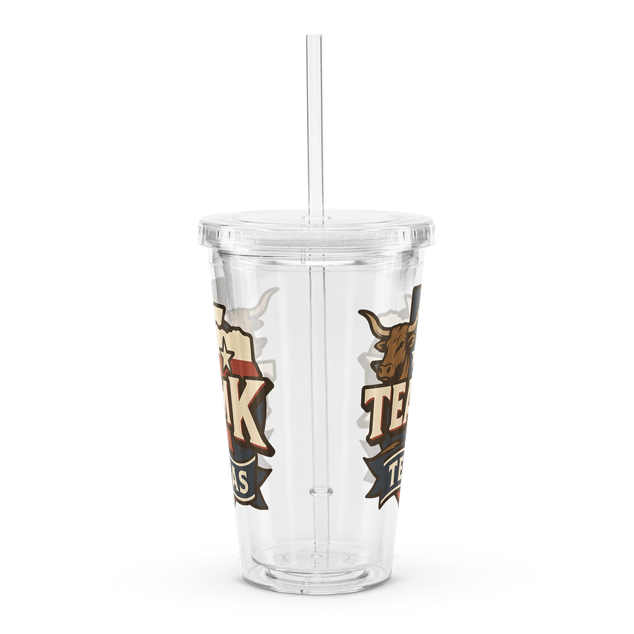 Team K Texas Clear Plastic Tumbler product image (3)