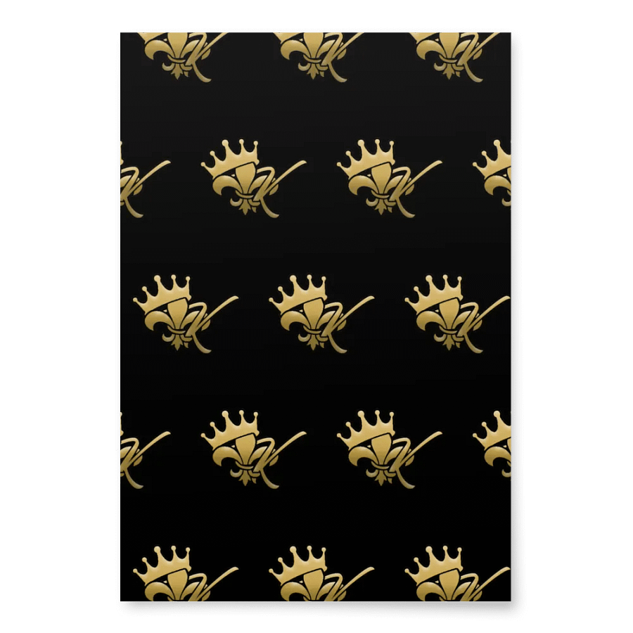 Kreole King Wrapping Paper (Black) product image (1)