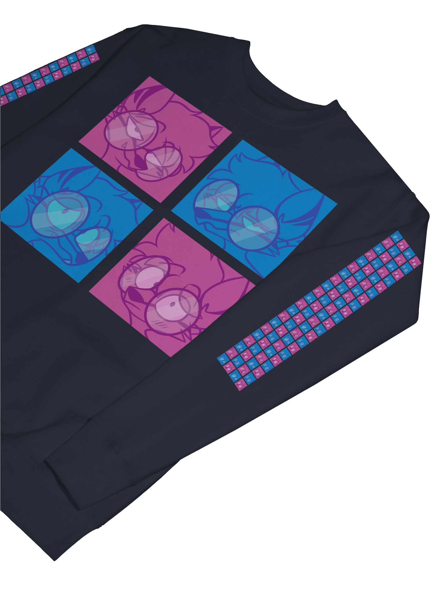 4 Moods Wolf Sweater 🐺💙💜 product image (49)