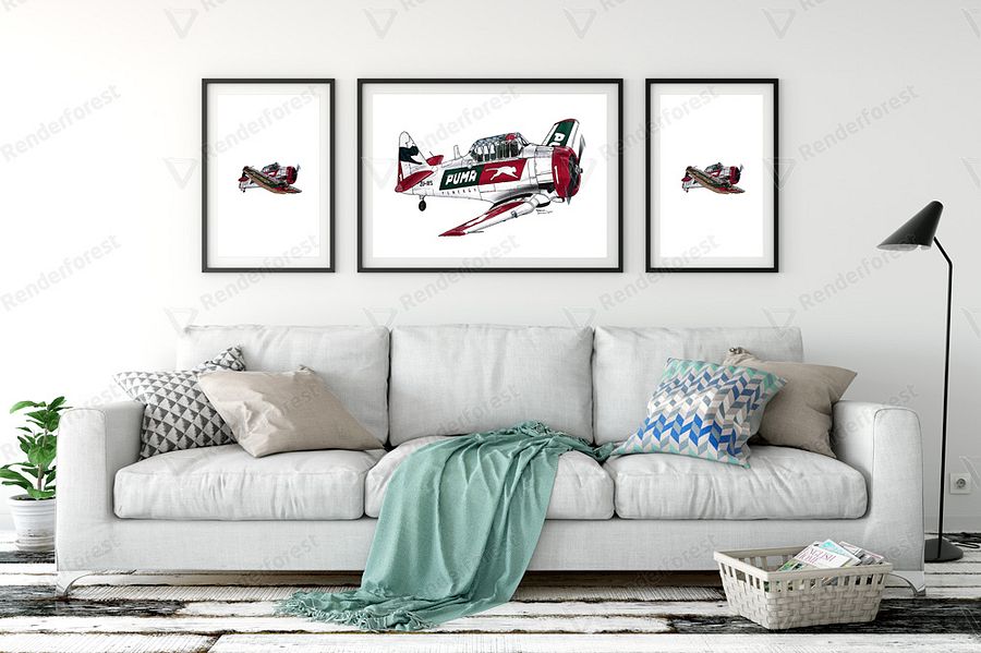 Aerobatic T-6 Harvard No 1 Aviation Art Gift Printable Wall Art product image (7)