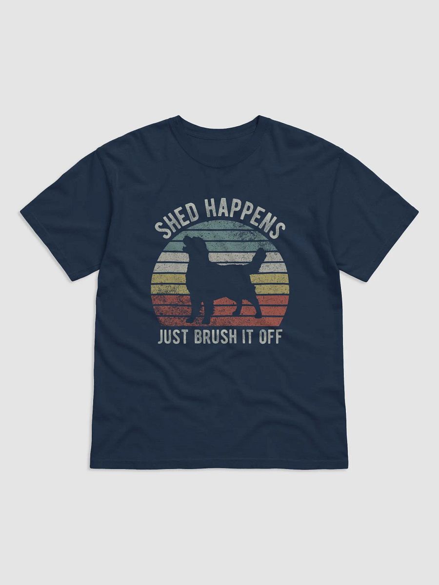 Shed Happens Tee | Funny Golden Retriever T-Shirt for Dog Lovers | Retro Vintage Sunset Dog Lover T-Shirt product image (12)