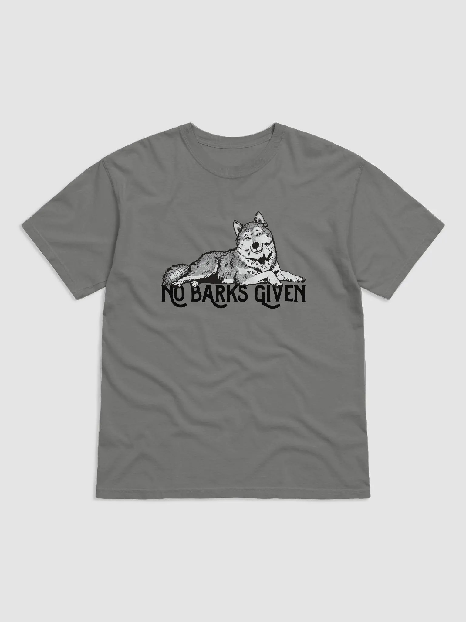 No Barks Given T-Shirt of a Siberian Husky | Funny T-Shirt for Siberian Husky Paw-rents product image (14)
