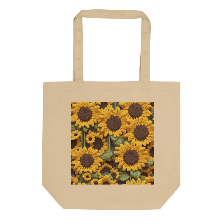 Crochet sunflower tote product image (1)