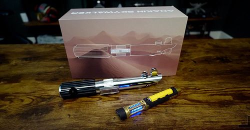 Code: Falcon to save 7%

This is the Limited Edition Anakin Episode 3 Lightsaber!
This rare, limited edition lightsaber is a ...