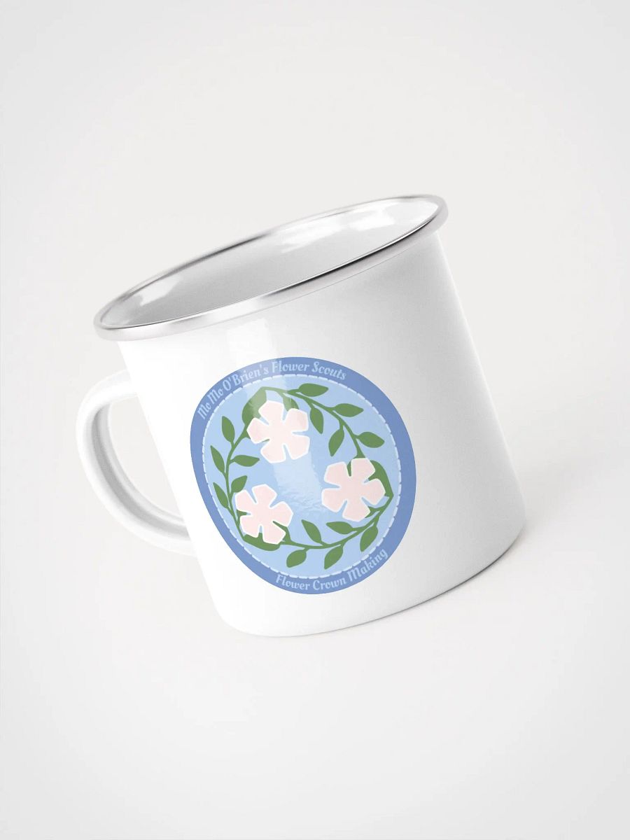 Flower Crown Making Badge Enamel Mug product image (4)