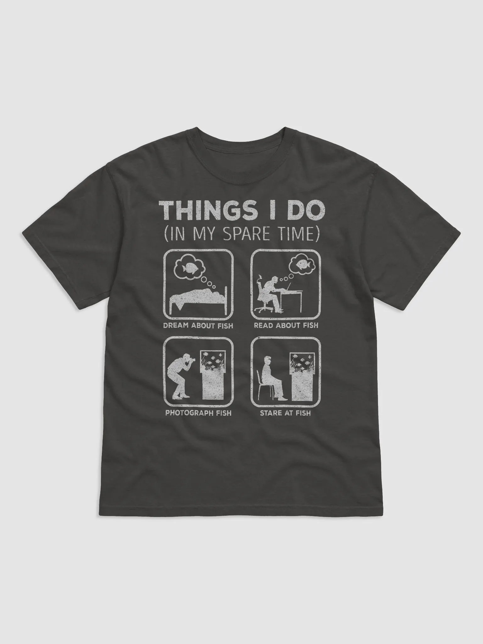 Things I Do in My Spare Time Tee (Fish Lover) | T-Shirt for Freshwater, Saltwater, and Coral Reef Aquarium Hobbyists product image (16)