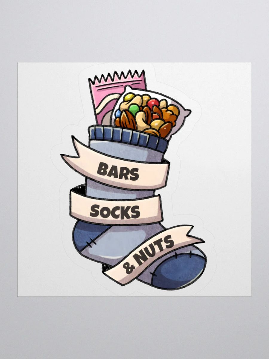 Bars, Socks & Nuts Sticker product image (1)