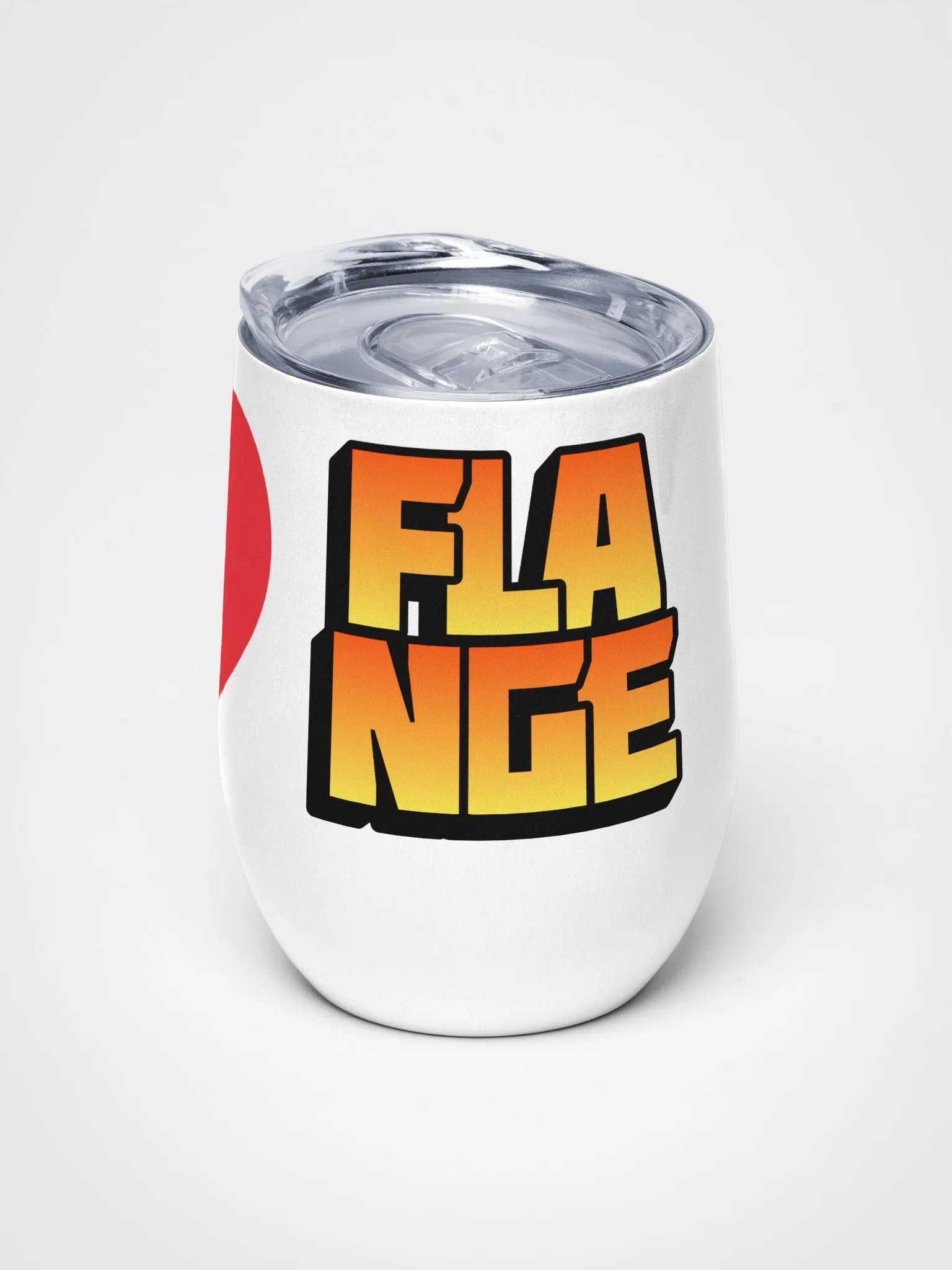 I Love Flange Wine Tumbler product image (1)