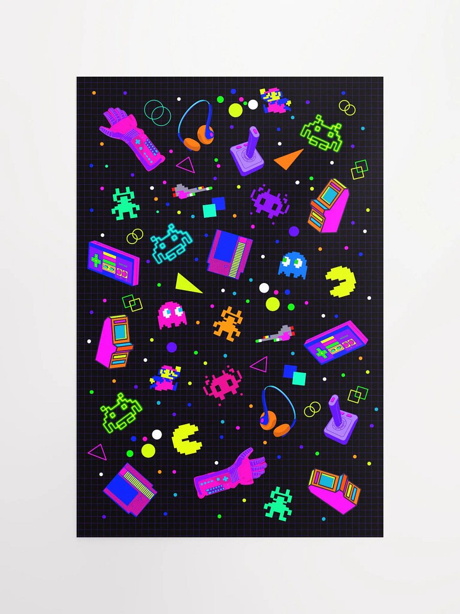8-Bit Memories 12x18 Fine Art Print product image (4)