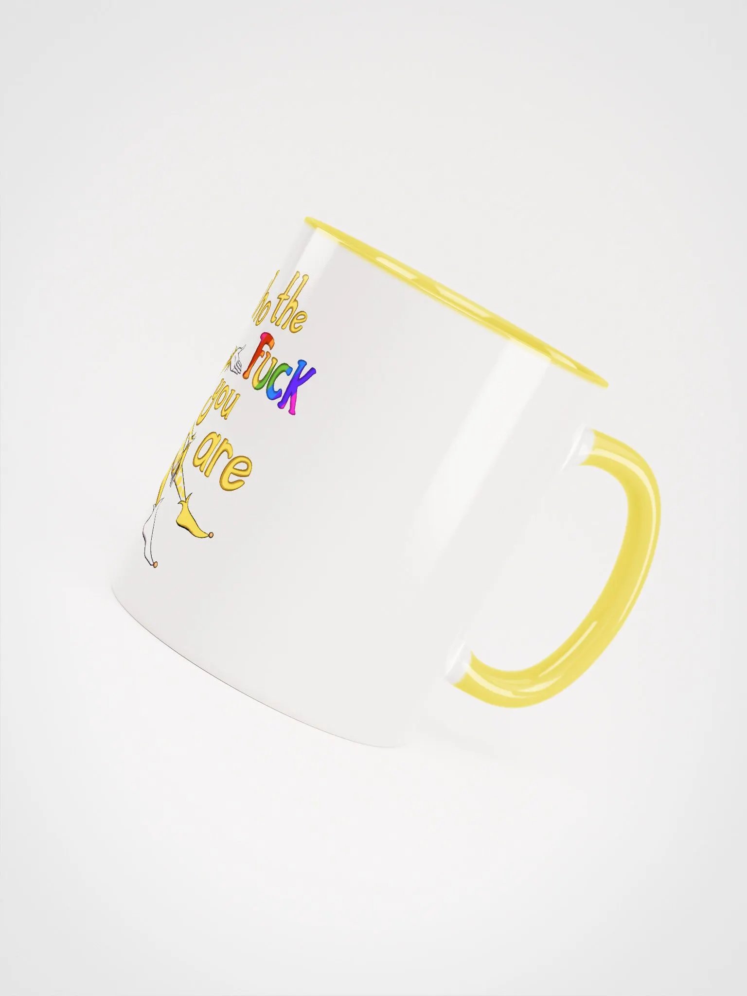Be Who The Fuck Your Are Yellow Jester Mug product image (4)