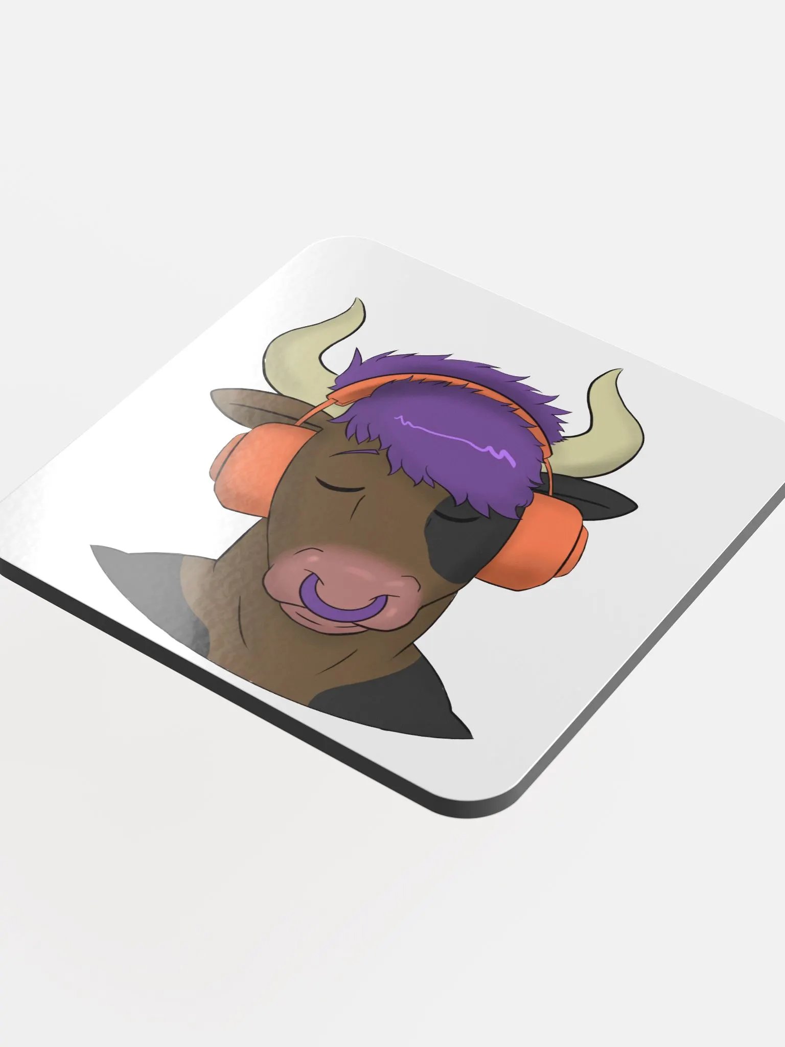 Yuuma Headphones Emote Coaster product image (4)