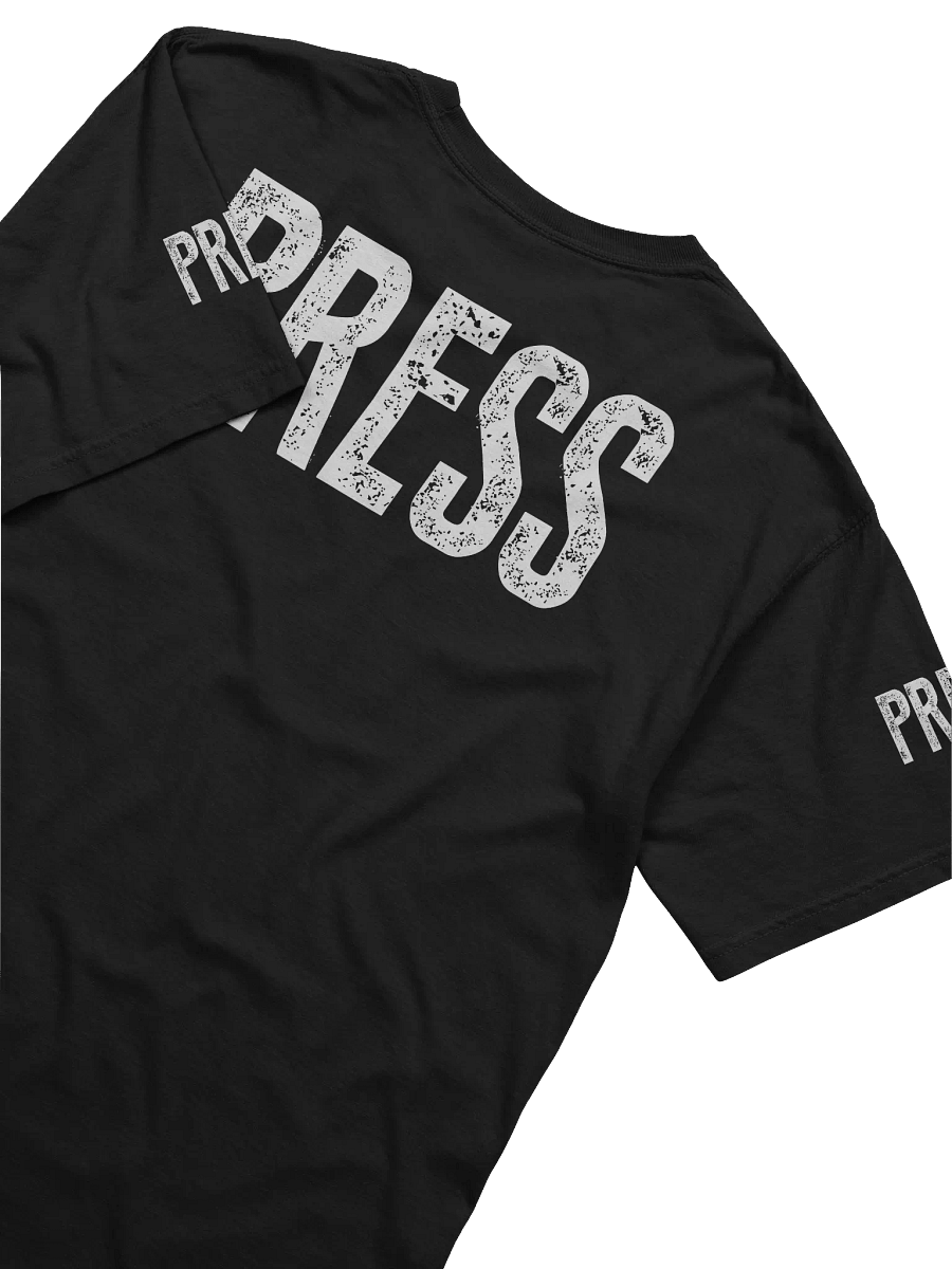 White PRESS Text 3D Logo Comfort: Heavyweight T-Shirt product image (5)