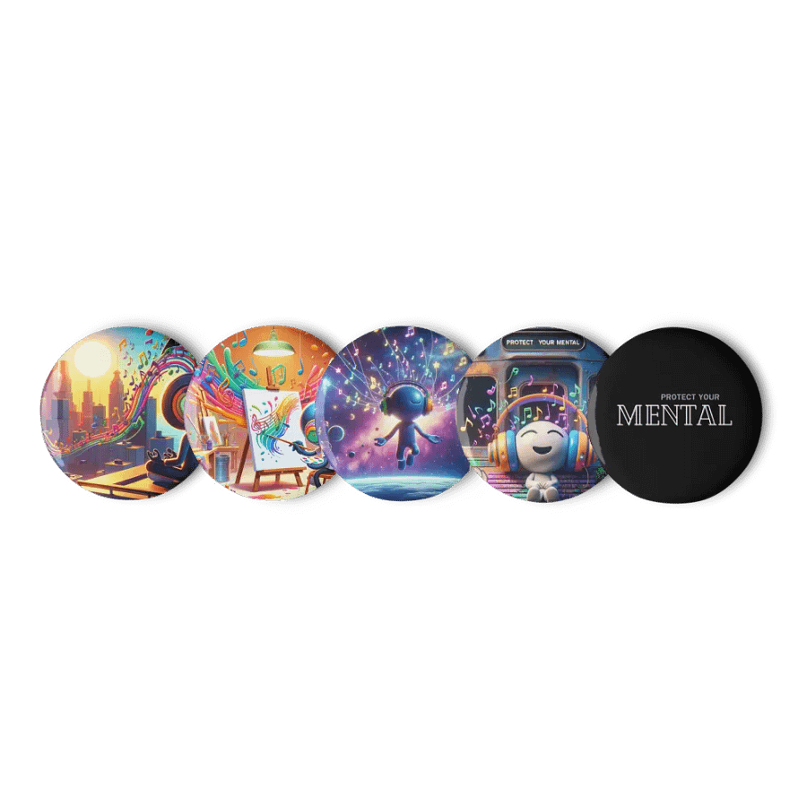 Pin it to the Max - Mental Wellness Buttons product image (6)