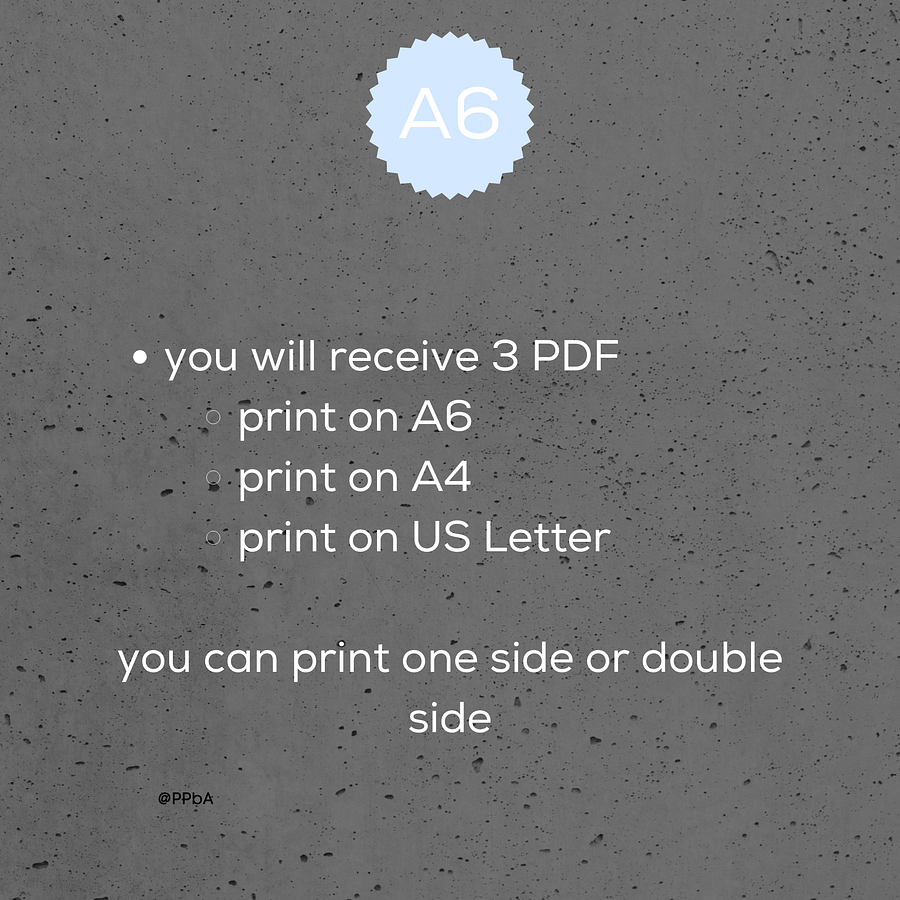 grid note pages - A6 - various grid sizes - 3.8/4/4.5/5 mm product image (4)
