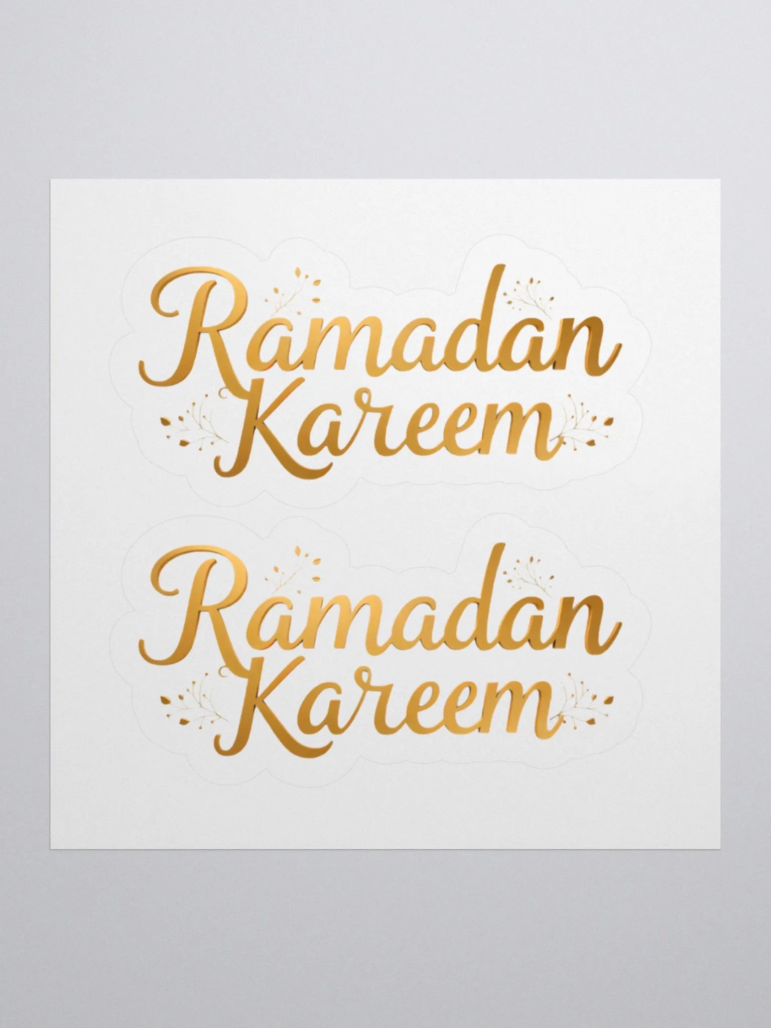 Golden Ramadan Kareem Sticker – Spread the Blessings of the Holy Month product image (2)