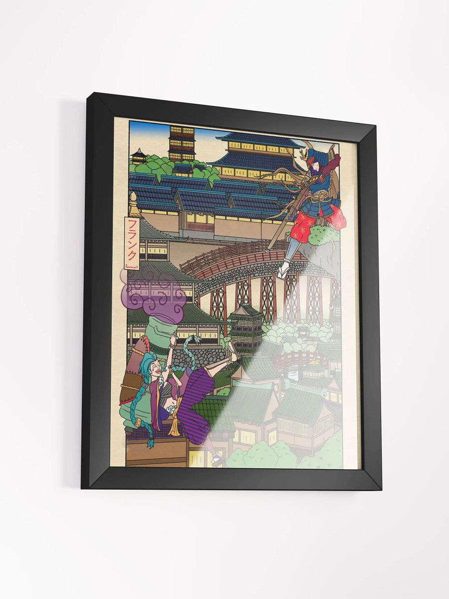 Jinx and Caitlyn Ukiyo-e Collection (Framed) product image (1)