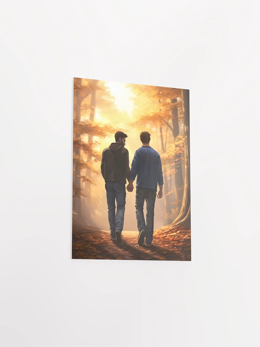Fall Romance - Gay Couple Matte Poster product image (3)