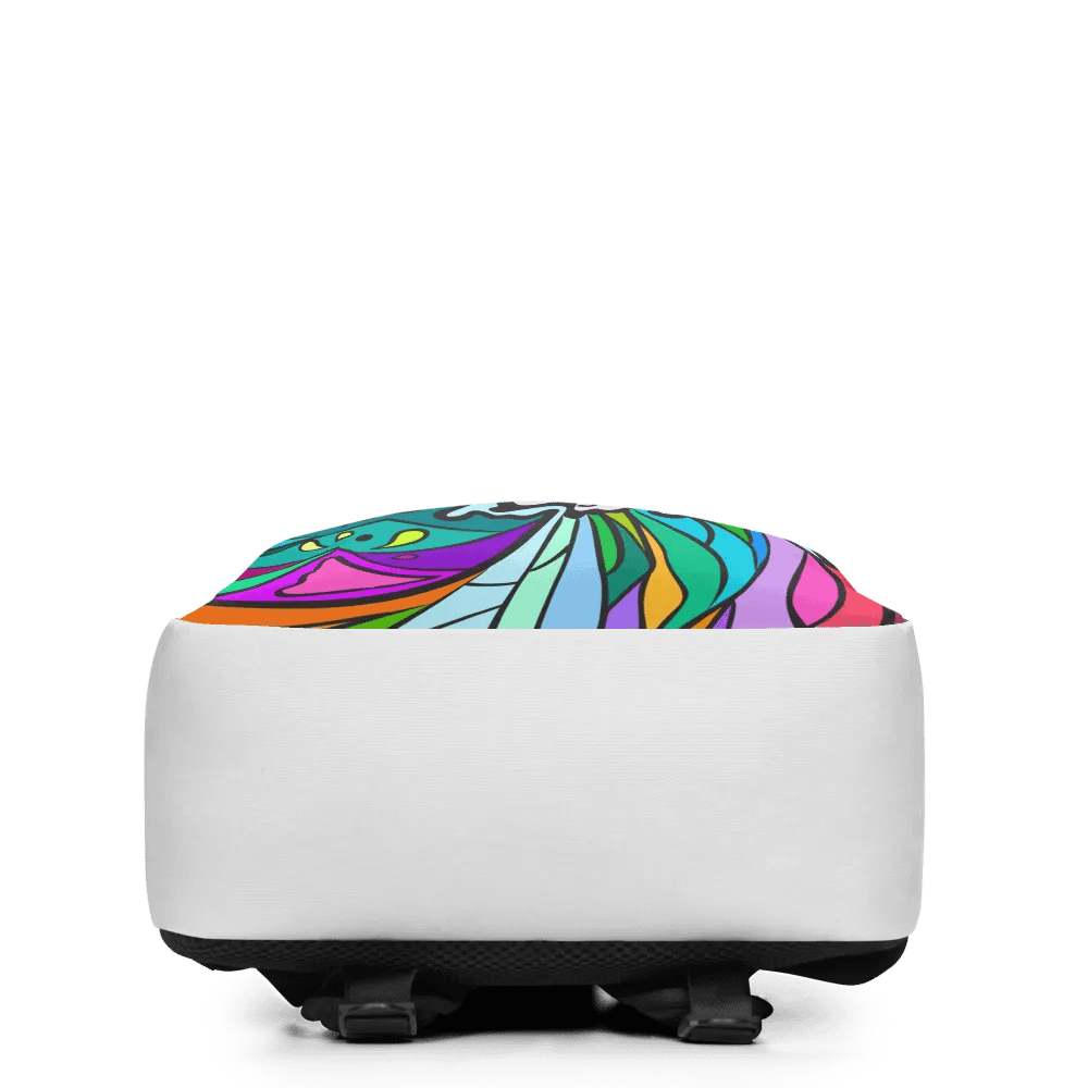 Vibrant Swirls Custom Backpack – Wave at Sunset product image (5)