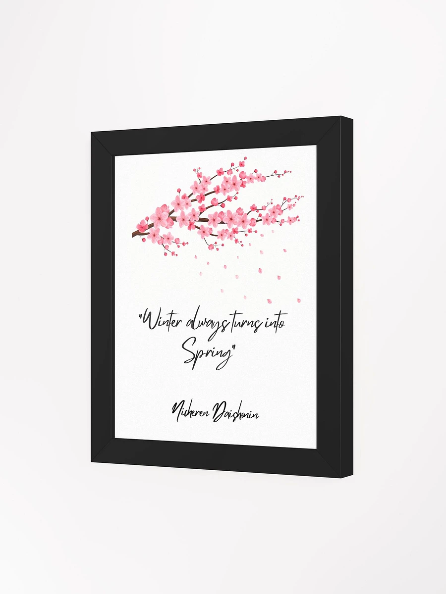 Winter Always Turns into Spring Wall Art—Inspirational Nichiren Framed Poster product image (15)