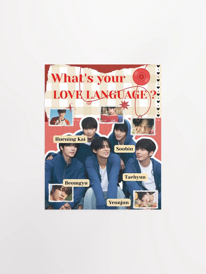 LOVE LANGUAGE TXT MATTE POSTER product image (1)